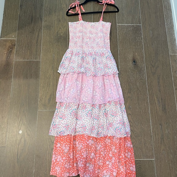 LoveShackFancy Caressa Sleeveless Floral Ruffle Dress - Picture 11 of 15